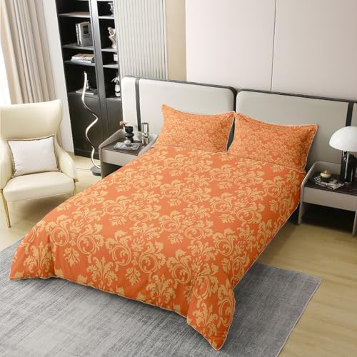 Erosebridal Damask Cotton Duvet Cover Set for Kids