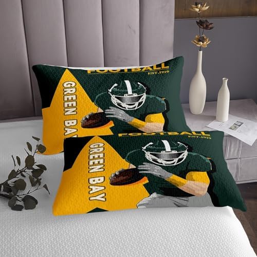 Feelyou Football Coverlet Set Queen Size 1