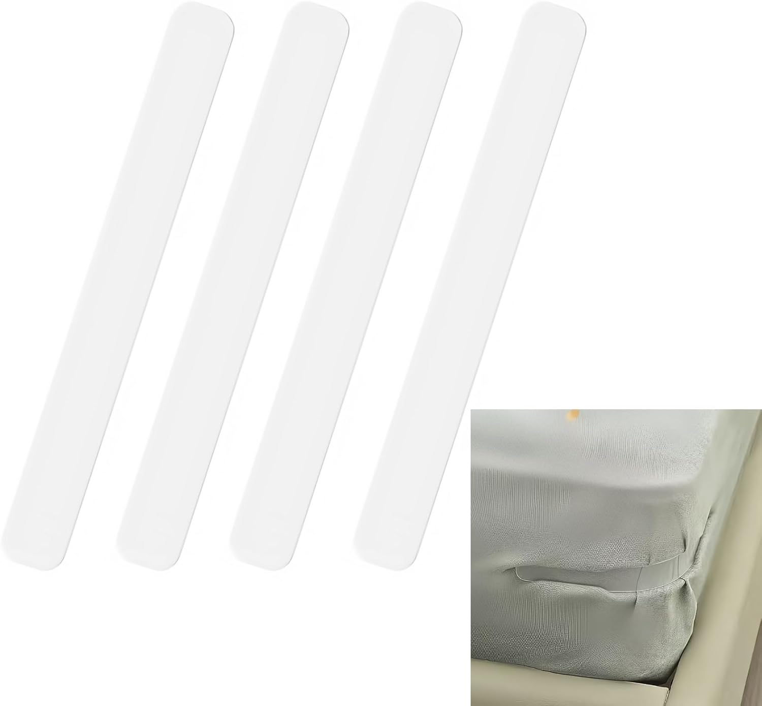 4PCS Sheet Straps with Holder Secure Tight Fit