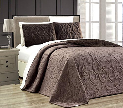 Grand Linen 3-Piece Tropical Bedspread Set