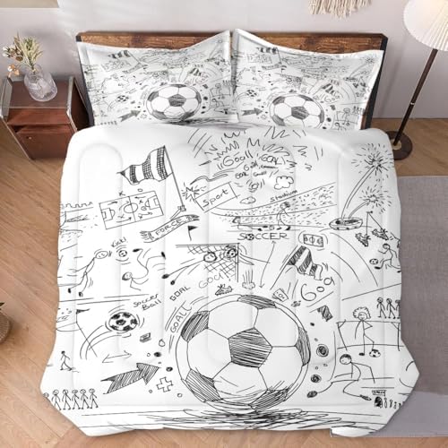 WeCozy Full Size Comforter Set with 2 Pillowcases