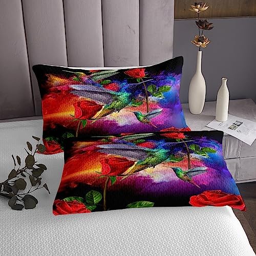 3D Hummingbird Bedspread Set for Adult