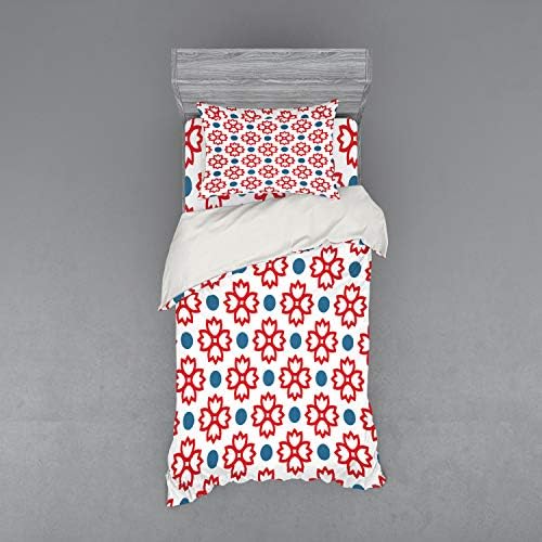 Ambesonne Floral Duvet Cover Set Twin XL