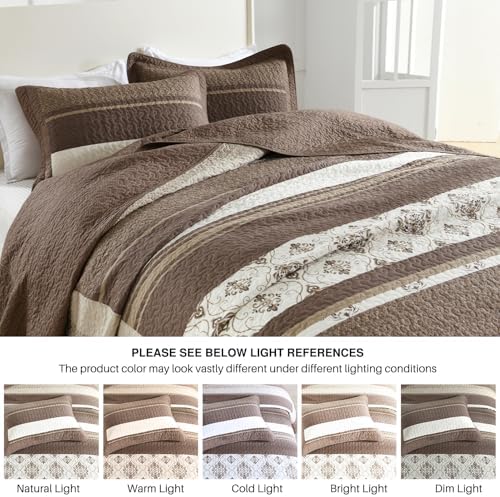 DDUOXIN King Bedspread 120x120 3 Piece Set 1