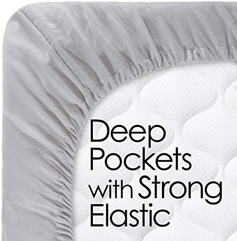 Lavish Home Brushed Microfiber Twin XL Sheet Set - White