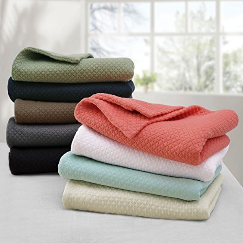 Superior Solitaire Cotton 3 Piece Bedspread Set Full Grey
