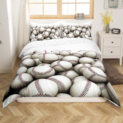 Erosebridal Baseball Pile Duvet Cover Set Twin Size