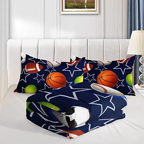 Boys Sports Comforter Set for Teens Kids