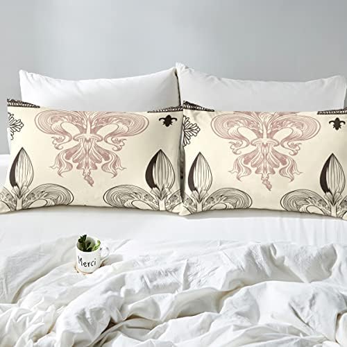 Feelyou Fleur-De-Lis Duvet Cover Set for Kids