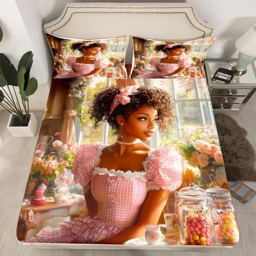 Manfei Girl Princess Bedding Set 3pcs Twin Size