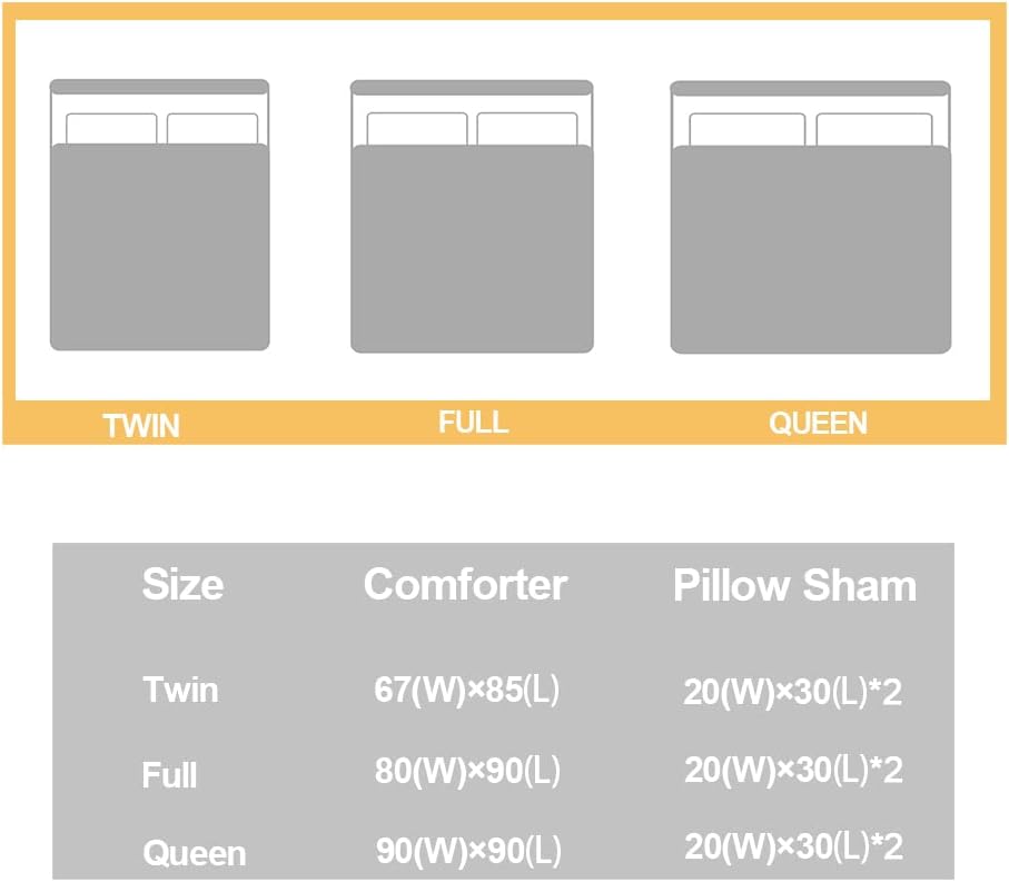 BailiPromise Cartoon Car Boys Comforter Set Queen Size 3Pcs