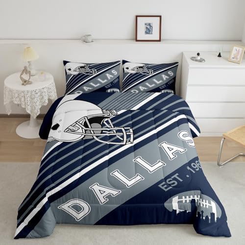 Erosebridal 2Pcs Football Comforter Set Twin Size