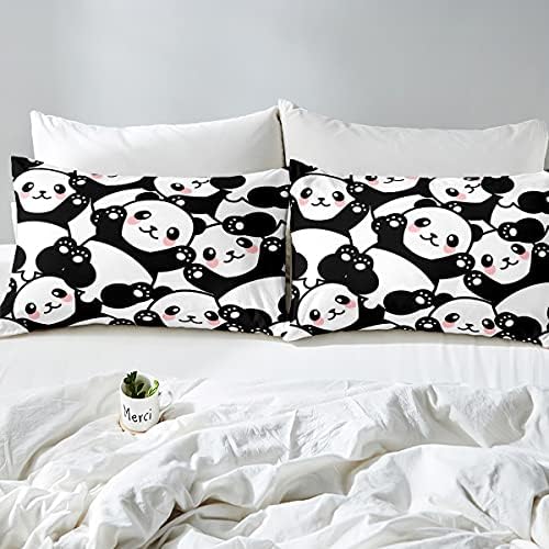 Erosebridal Panda Bed Sheet Set Queen