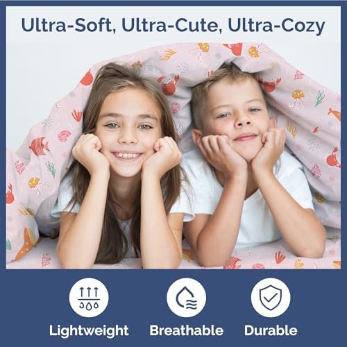 CGK Unlimited Kids Pink Fish Queen 4-Piece Sheet Set