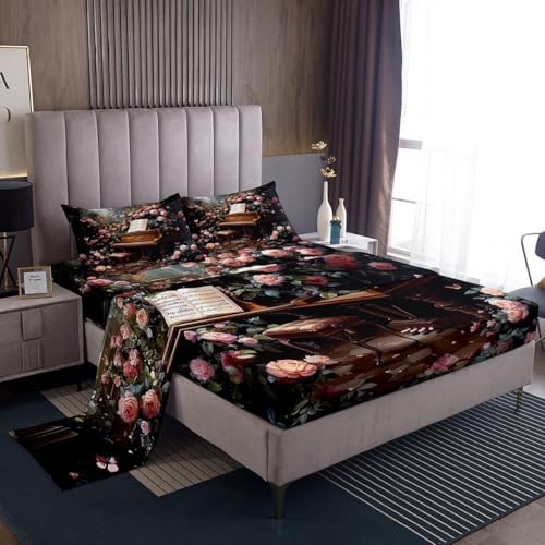 Manfei Piano Kids Sheet Set 4pcs Noble Pink Brown