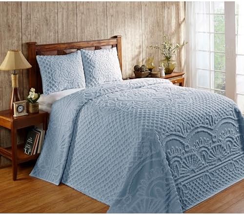 Better Trends Cotton Chenille Bedspread Set Queen