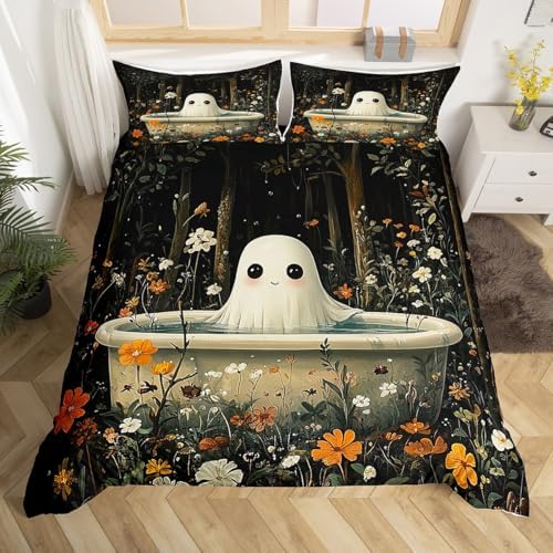 Castle Fairy Kawaii Ghost Kids Duvet Cover Set