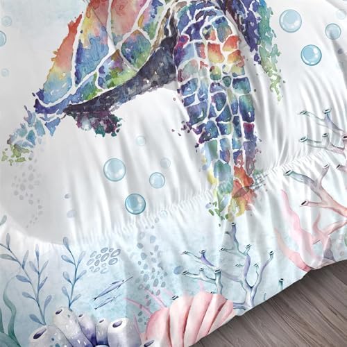 FUYEUN Turtle Comforter Set for Girls Kids Teens Women