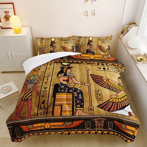 Nttopship Ancient Egypt Comforter Set for Kids