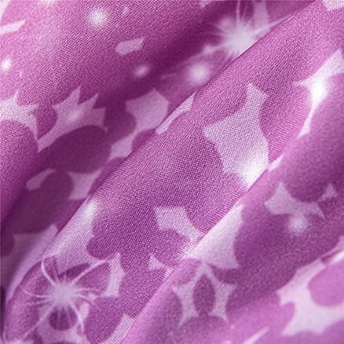 RYNGHIPY 6Pcs Glitter Comforter Set for Girls Kids Teens