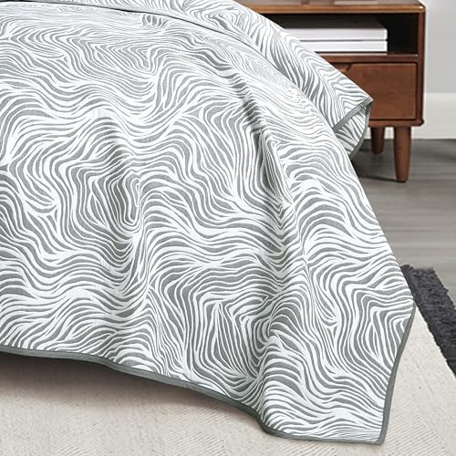ESCA 3-Piece Cotton Coverlet Set Queen Size 1