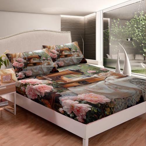 Manfei Sewing Kids Sheet Set 4PCS
