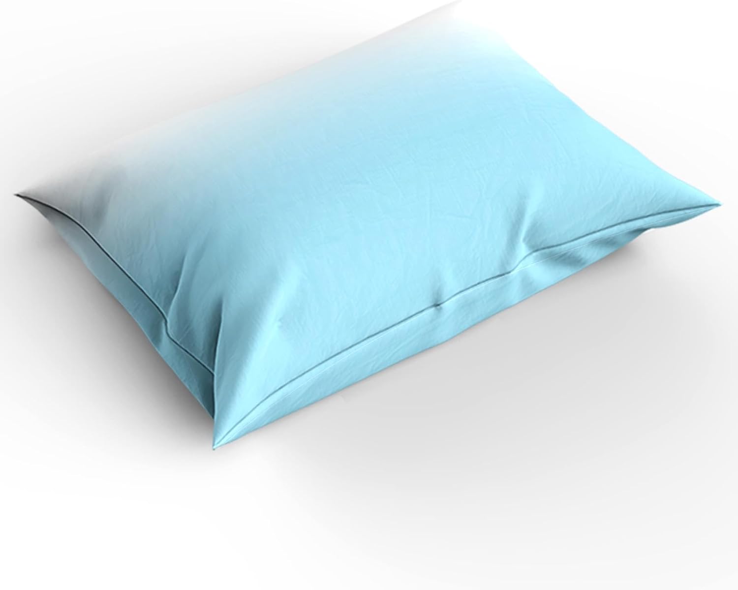 LooPoP 4PCS California King Comforter Set Gradient Blue White Ombre