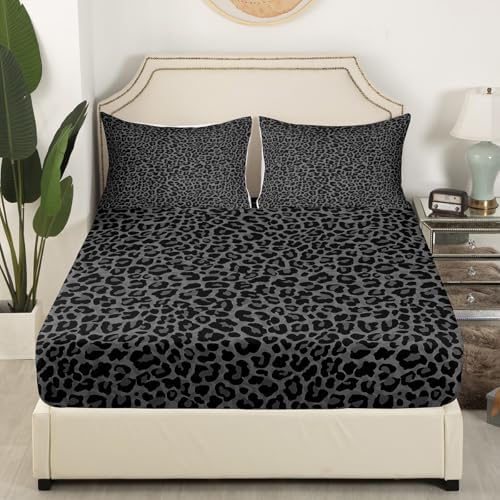 Erosebridal African Cheetah Sheet Set King Size 1