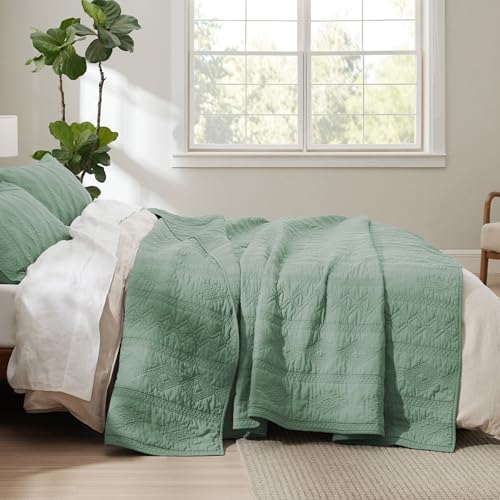 Bedsure 100 Cotton Queen Quilt Set with Pillow Shams