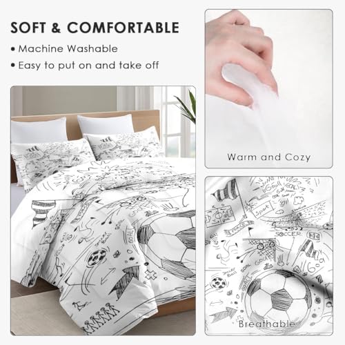 WeCozy Full Size Comforter Set with 2 Pillowcases