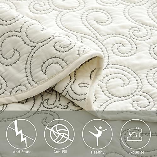 Home Soft Things Damask 4 Piece Bedspread Set 1
