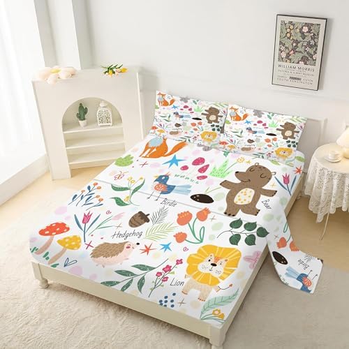 EDGZKO Queen Size Animal Print Bedding Set