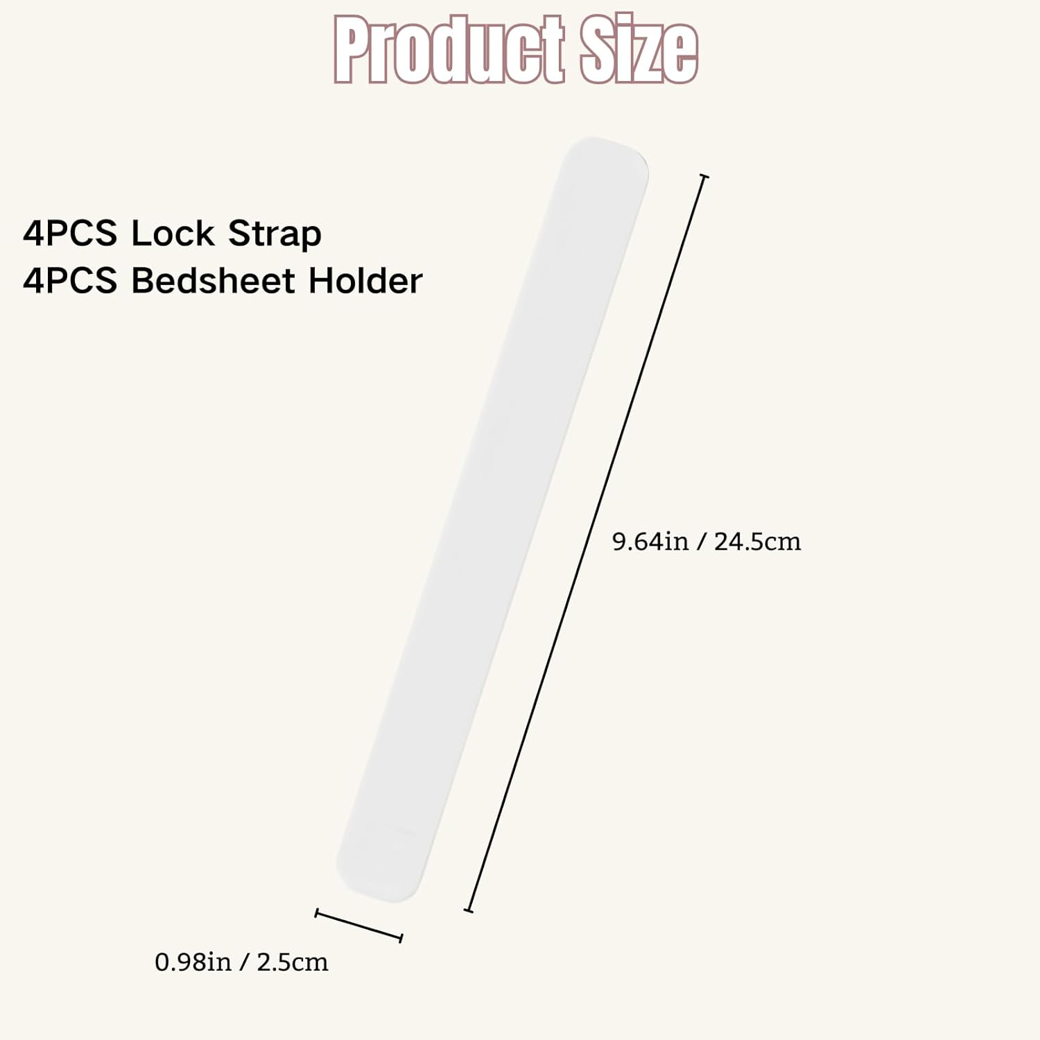 4PCS Sheet Straps with Holder Secure Tight Fit