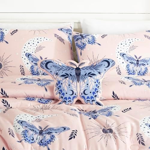 Chezmoi Collection 3-Piece Butterfly Kids Comforter Set