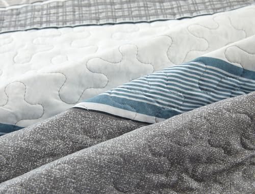 Grand Linen - 3-Piece King Size Reversible Quilt Set