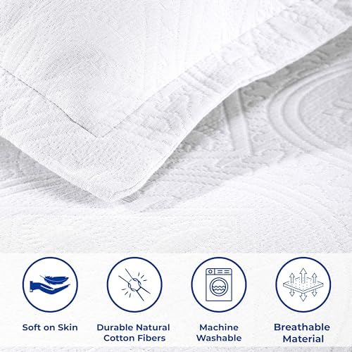 Superior 2 Piece Celtic Circle Cotton Bedspread Set