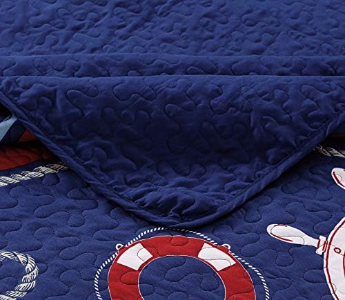 Better Home Style 2 Piece Nautical Ships Bedspread Set