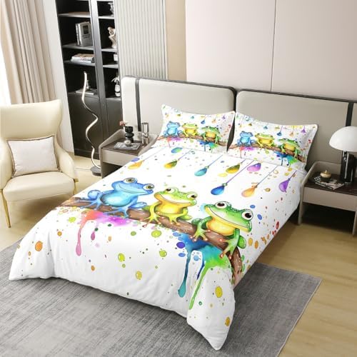 Erosebridal 100 Cotton Frog Duvet Cover Set