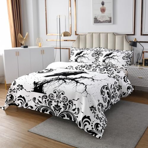 Erosebridal Gothic Damask Bedspread Set Twin Size 1