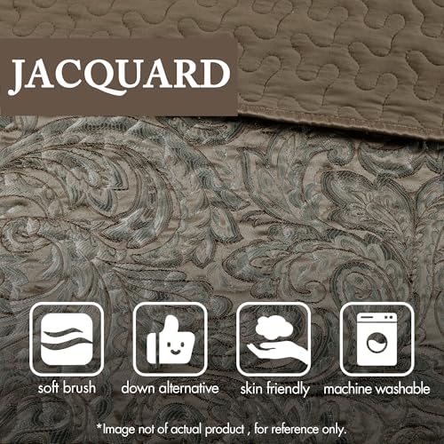 Madison Park Aubrey Reversible Quilted Bedspread Set Queen Blue 5 Piece