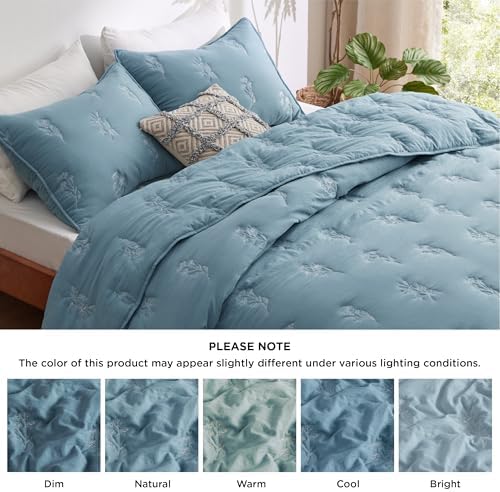 Bedsure Botanical Floral Quilt Set King Size