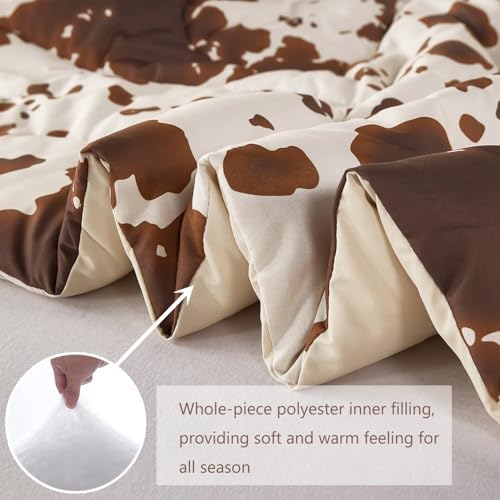 PERFEMET Cow Print King Size Comforter Set