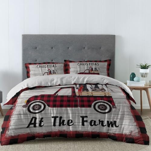 LooPoP Farm Christmas Comforter Set 3 Piece