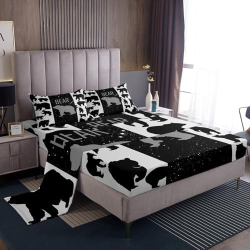 Feelyou Bear Sheet Set Kids 3D Country Bedding