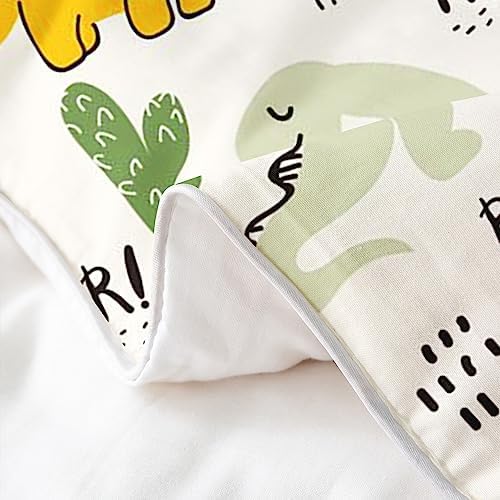 Jejeloiu Cute Cartoon Dinosaur Duvet Cover Set 1