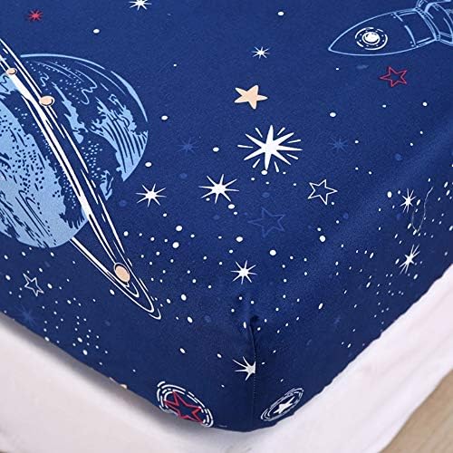 Feelyou Kids Galaxy Space Bed Sheet Set King Size