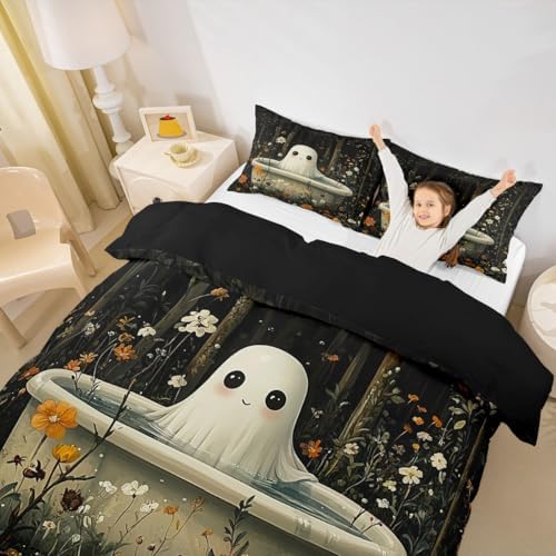 Castle Fairy Kawaii Ghost Kids Duvet Cover Set