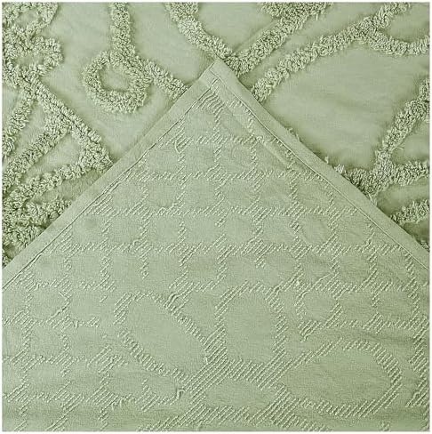 Better Trends Chenille Bedspread Set Sage Green