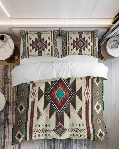 ZOE GARDEN Brown Southwest Duvet Cover Set
