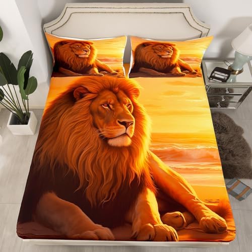 Feelyou 3D Lion Bedding Set Queen Size 1
